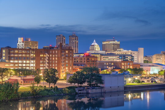 Peoria, Illinois, USA Downtown Skyline