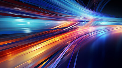 Vibrant Abstract Light Streaks Background