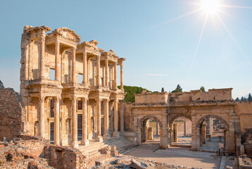 Obraz premium Celsus Library in Ephesus - Selcuk,Turkey 