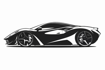 Obraz premium car on black