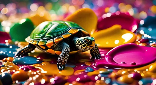 colorful turtle