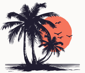 palm tree silhouette