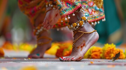 Indian classical foot dance