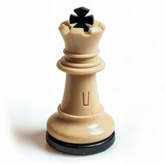 Rook chess piece , isolated on white background , high quality, high resolution