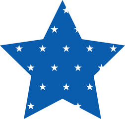 American star. 4th of July svg. Independence day t shirt design.