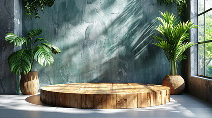 Podium background wooden wood platform product 