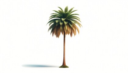 Obraz premium palm tree on a white background