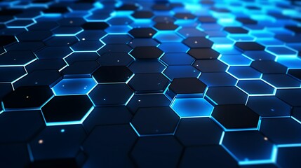 Abstract background hexagon network technology