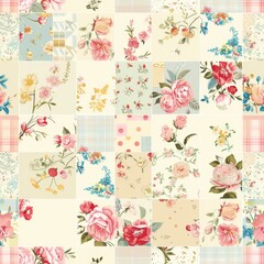 Vintage Floral Pattern Collection for Elegant Fabric Design
