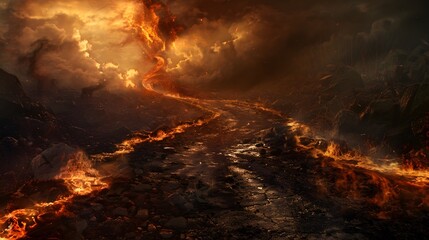 Fototapeta premium road to hell