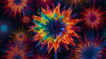 Obraz premium Abstract Neon Background