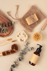 A collection of eco friendly personal care items