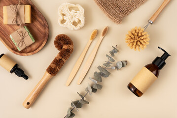 A collection of eco friendly personal care items