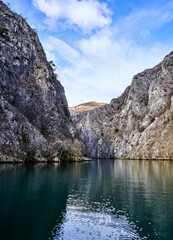 Matka canyon lake in Northern Macedonia