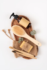 A collection of eco friendly personal care items