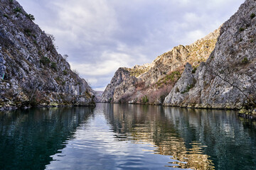 Matka canyon lake in Northern Macedonia