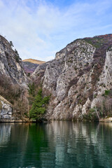 Fototapeta premium Matka canyon lake in Northern Macedonia