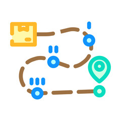 order fulfillment business process color icon vector. order fulfillment business process sign. isolated symbol illustration