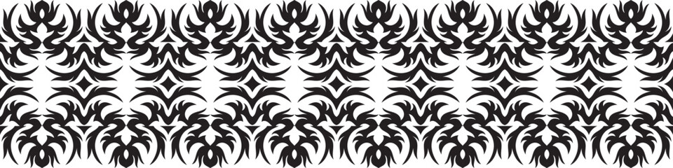 Ethnic border ornament pattern. Geometric oriental seamless pattern. Vintage element vector illustration. Baroque Floral Aztec tribal. Design for frame, textile, fabric, clothing, carpet, background.