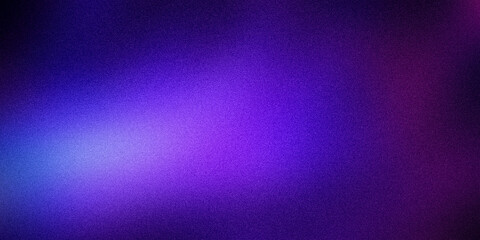 Blurred ultra-wide abstract background with multicolored dark purple lilac neon blue pink ultramarine gray gradient. Grainy, perfect for design, banners, wallpapers, templates, posters, and desktops