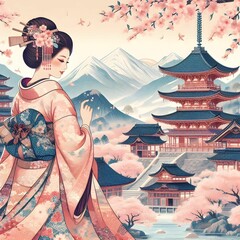 Fototapeta premium japanese temple