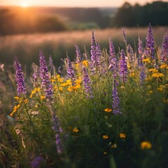 Twilight Blossoms: Wild Flowers in Soft Focus