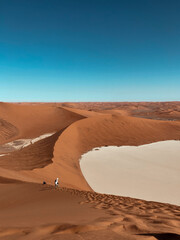 sand dunes in the desert, namibia
