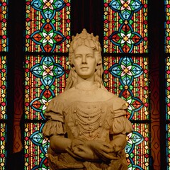 Statue of Empress Elisabeth of Austria and Queen of Hungary in Saint Matthias Church, Budapest