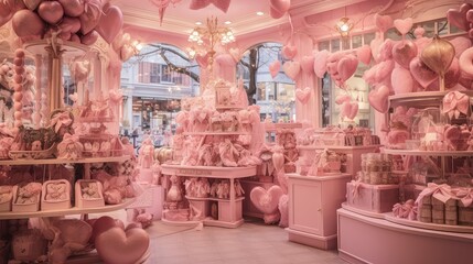 festive pink shop