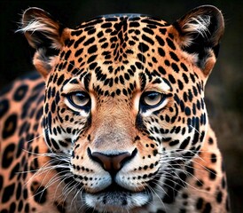 Obraz premium close up portrait of a leopard