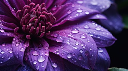 flower purple splash