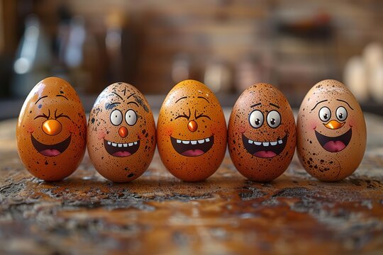 face egg easter fun funny background celebrate happy humor object chicken holiday food concept