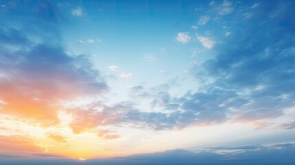 clouds soft blue sky