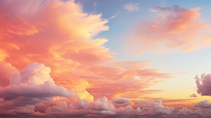cotton golden sunset clouds