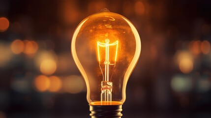 radiate light bulb inspiration