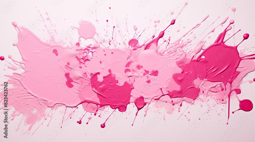 Poster canvas pink paint splat