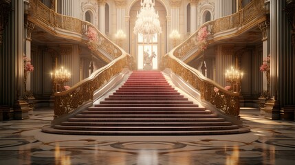 Obraz premium hall blurred luxury interior design