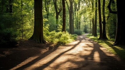 Obraz premium light path sun