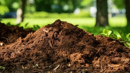 tree brown mulch