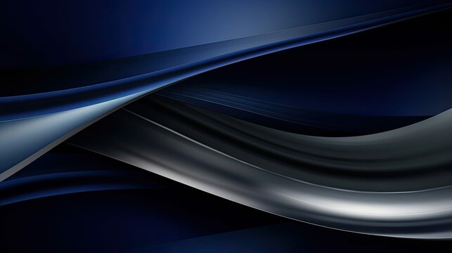 sleek navy blue and silver background