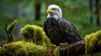 Obraz premium gaze silver eagle