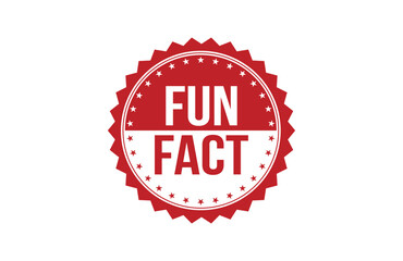 Fun fact red ribbon label banner.