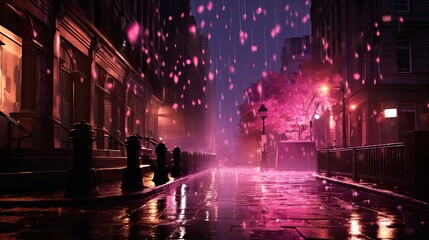 street pink lights