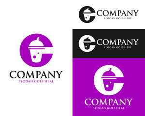 boba logo and letter c