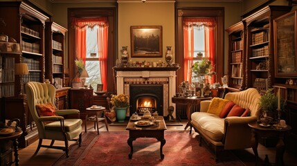 elegant victorian house interior - Powered by Adobe