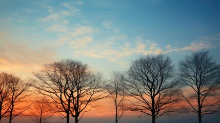 Naklejka premium sunhues pale blue sky