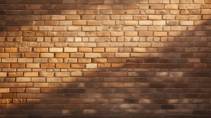 shadow light brown brick wall