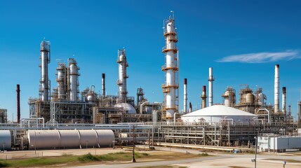 Fototapeta premium sprawling oil refinery texas