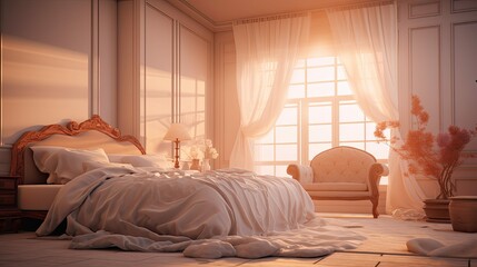 Fototapeta premium focus blurred interior trim