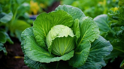 garden cole cabbage vegetable